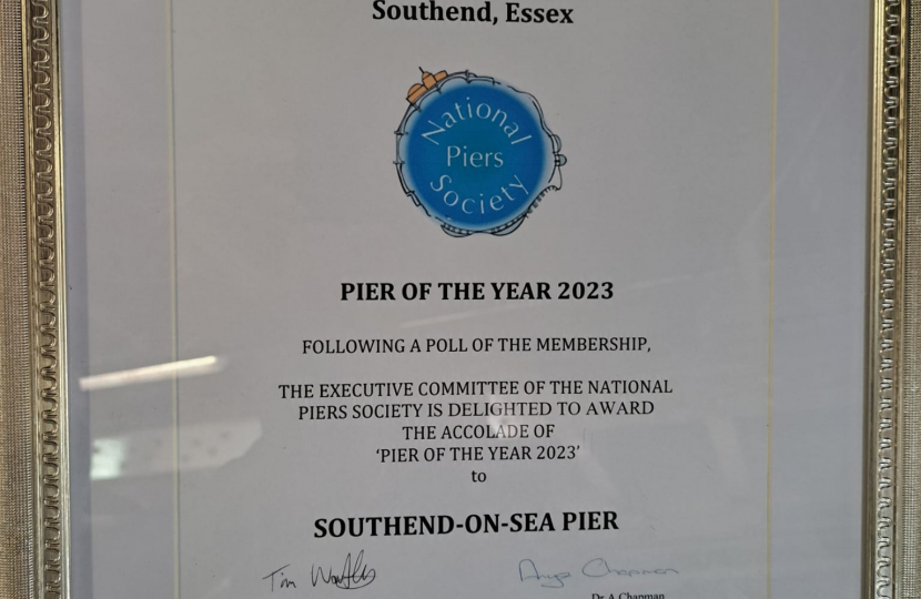 Certification of Pier of the Year status