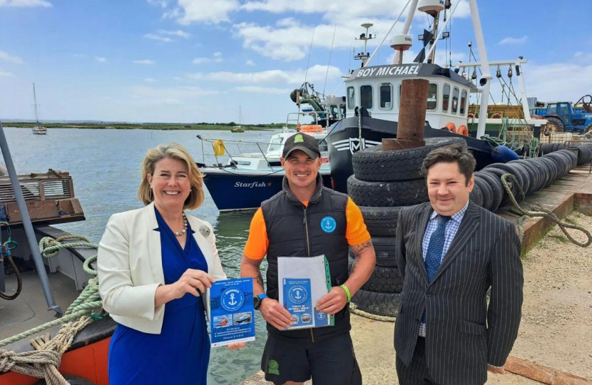 Anna with Angus and Councillor Bernard Arscott