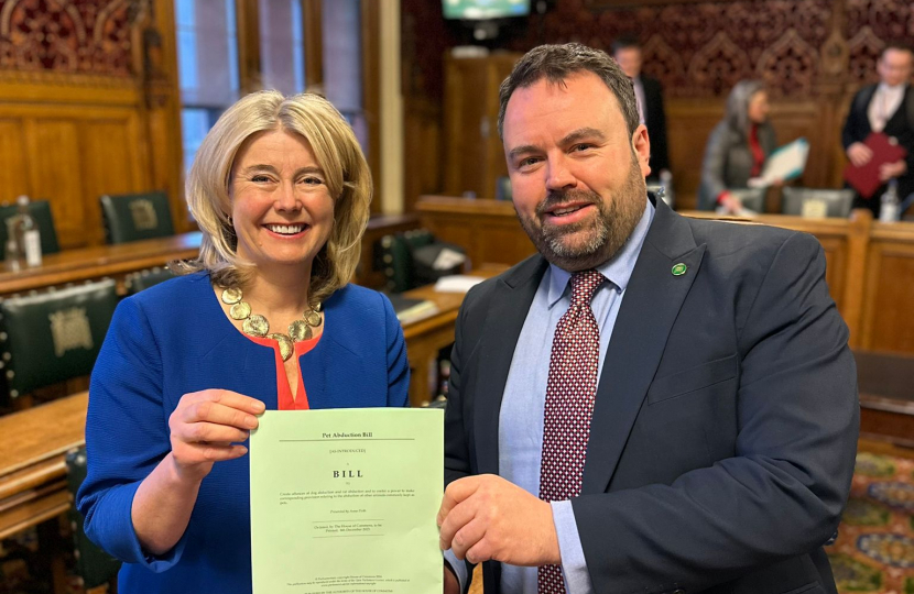 Anna Firth with Chris Loder from DEFRA