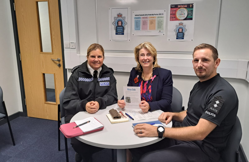 Anna with Southend Police