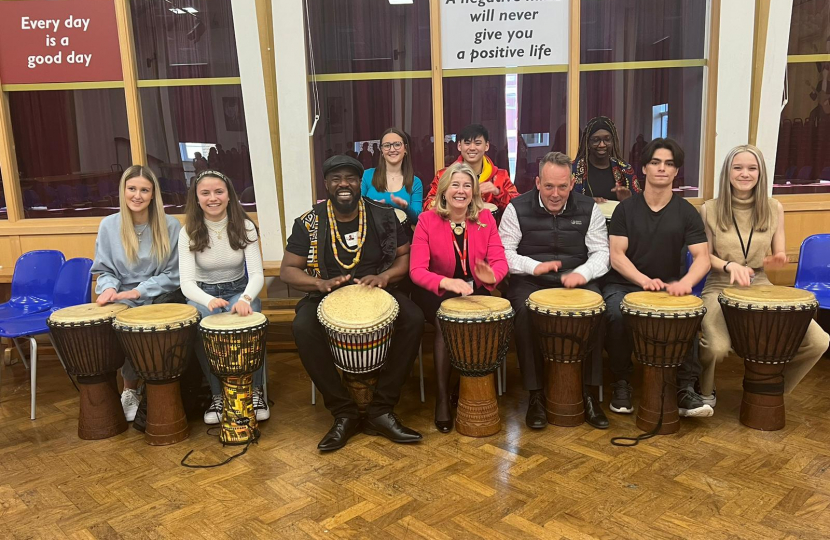 Anna drumming