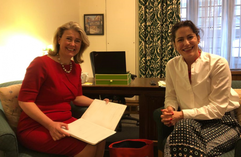 Anna with Victoria Atkins MP