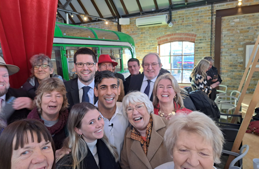 In The Hatch cafe with the Prime Minister