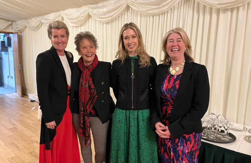 L-R: Shevaun Haviland, Denise Rossiter, Rt Hon Laura Trott MP, Anna Firth MP