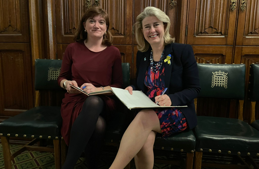 Anna with Baroness Morgan