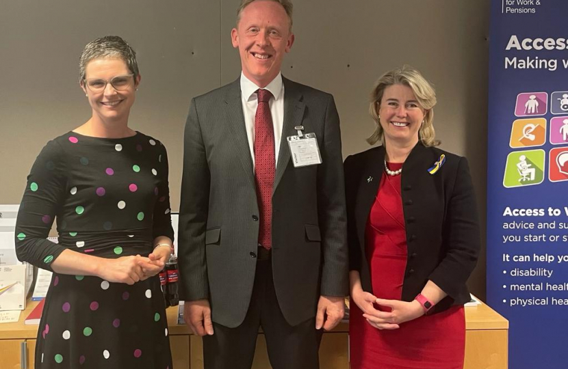 Chloe Smith, David Stanley and Anna at the meeting