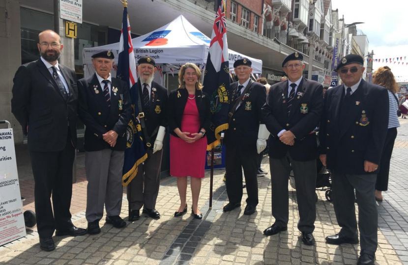 Anna with Armed Force Veterans 