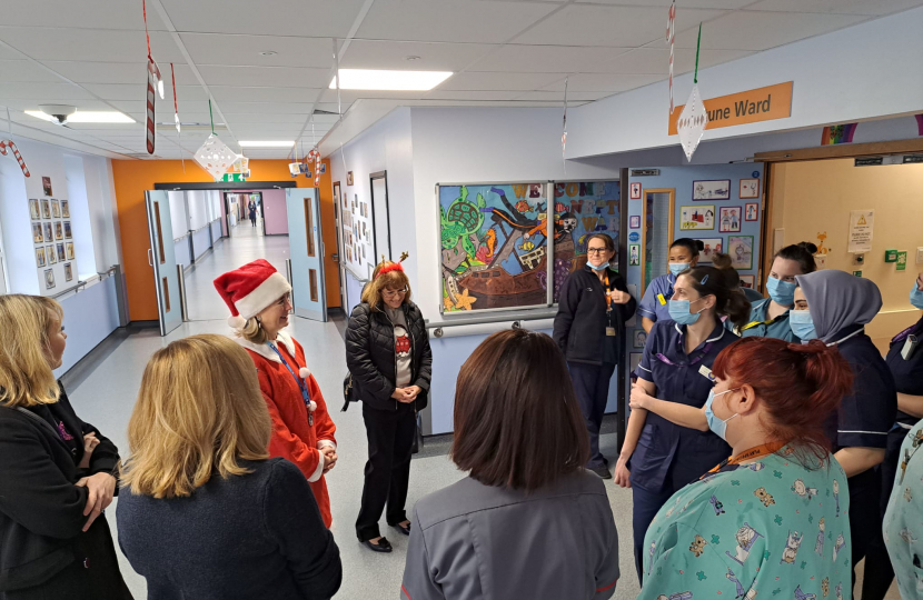 Anna at the Childrens Ward