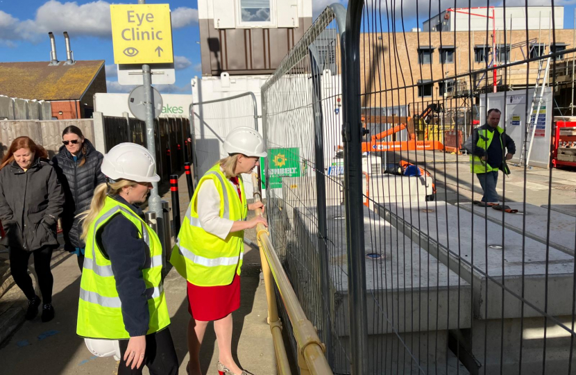 Looking at work on the LINAC radiotherapy bunker