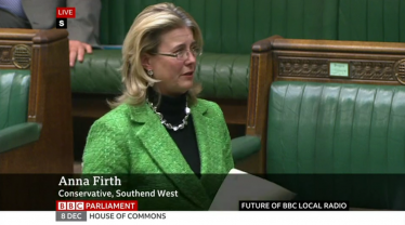 Anna speaking in the Chamber