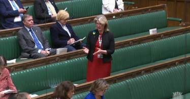 Anna Firth (centre) in the House of Commons at Defra Questions