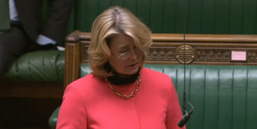 Anna speaking in the House of Commons chamber