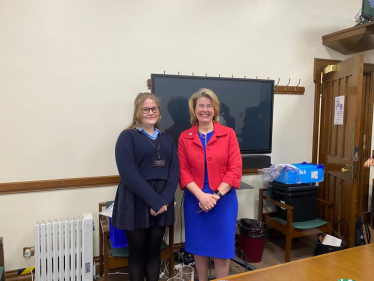 Anna Firth MP with Izzy Hilton of Westcliff High School for Girls