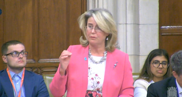 Anna speaker in Westminster Hall 