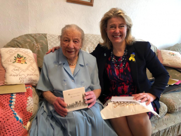 Anna with Centenarians