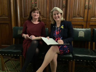 Anna with Baroness Morgan