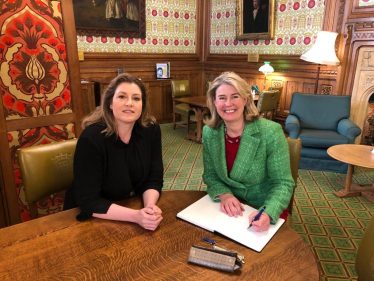 Anna with Penny Mordaunt MP