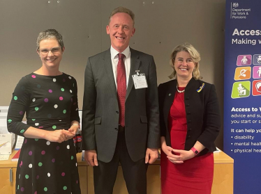 Chloe Smith, David Stanley and Anna at the meeting