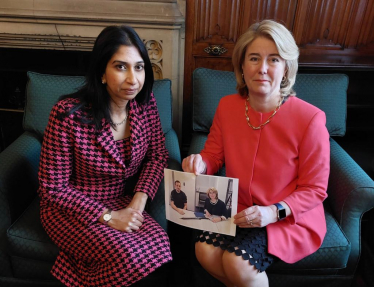 Anna with the Home Secretary