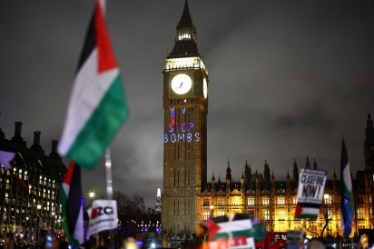 Antisemitic images projected onto Big Ben